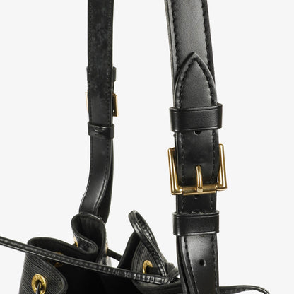Louis Vuitton Petit Noe Schultertasche aus schwarzem Epi Leder