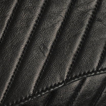 Chanel Classic Single Flap Bag aus schwarzem diagonal gestepptem Lammleder mit 24K vergoldeter Hardware