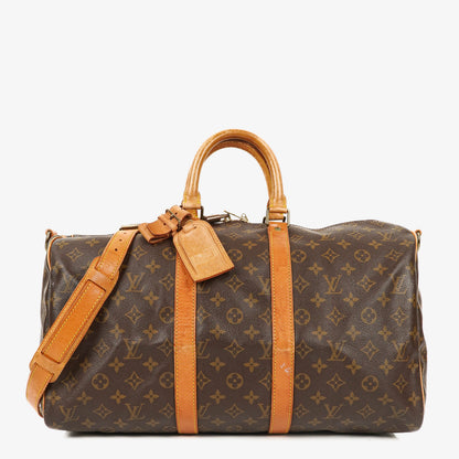 Louis Vuitton Keepall 45 Bandoulière Reisetasche aus Monogram Canvas