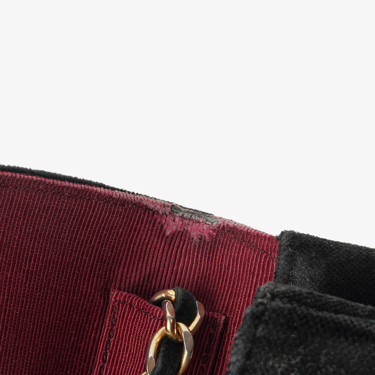 Chanel Small Half Moon Klappentasche aus schwarzem Samt