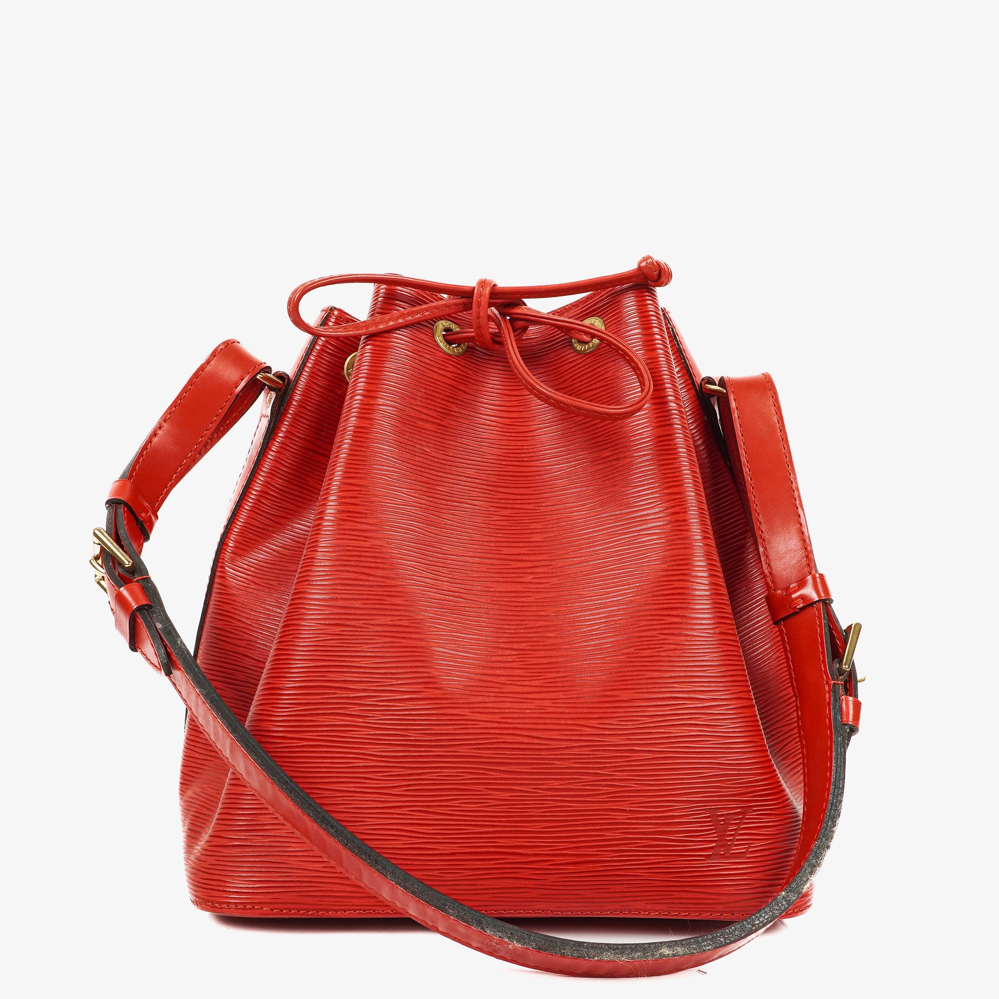 Louis Vuitton Petit Noe Schultertasche aus rotem EPI Leder