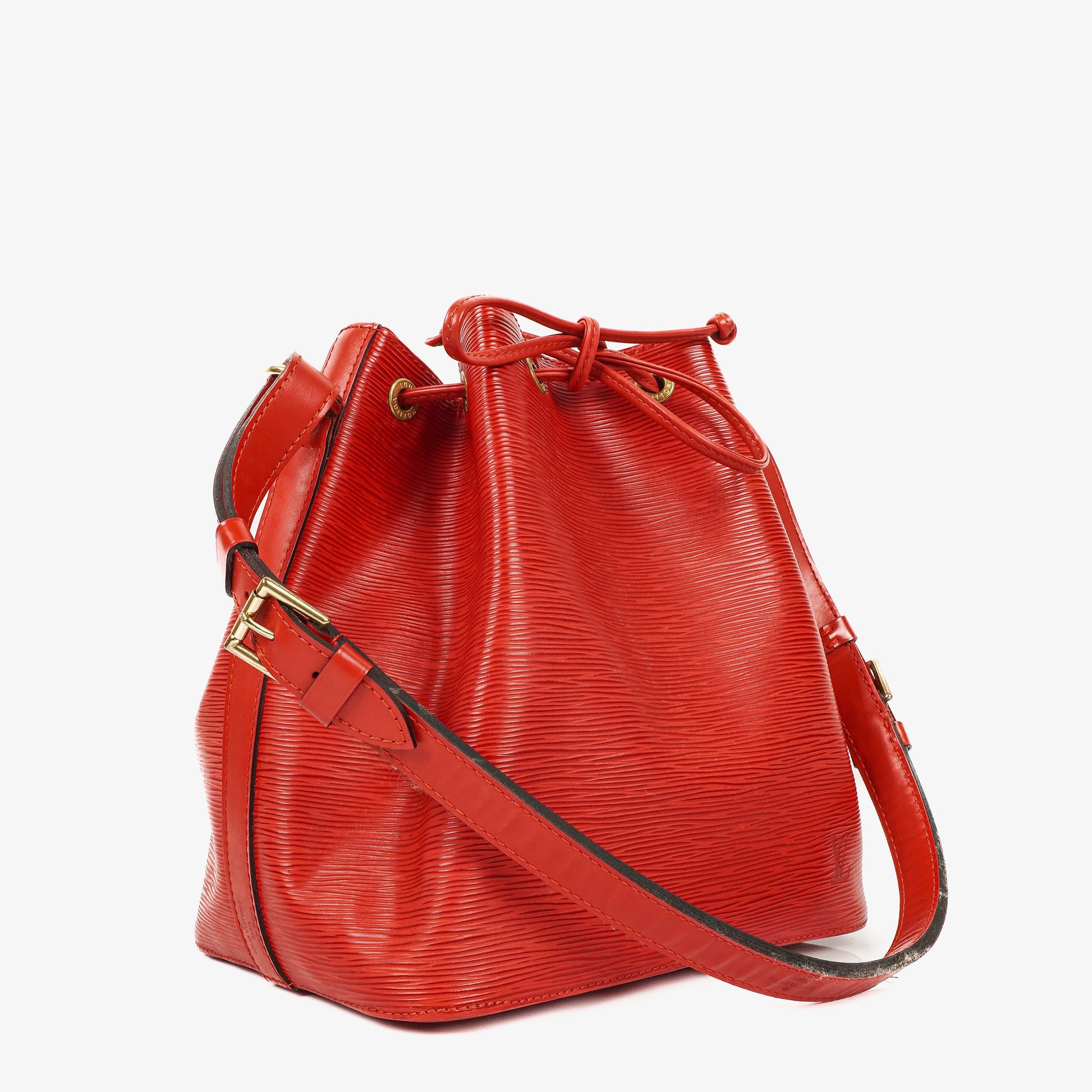 Louis Vuitton Petit Noe Schultertasche aus rotem EPI Leder