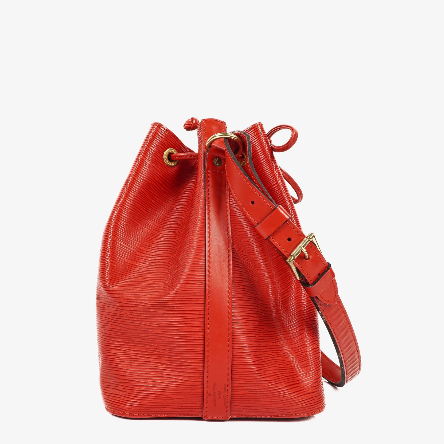 Louis Vuitton Petit Noe Schultertasche aus rotem EPI Leder