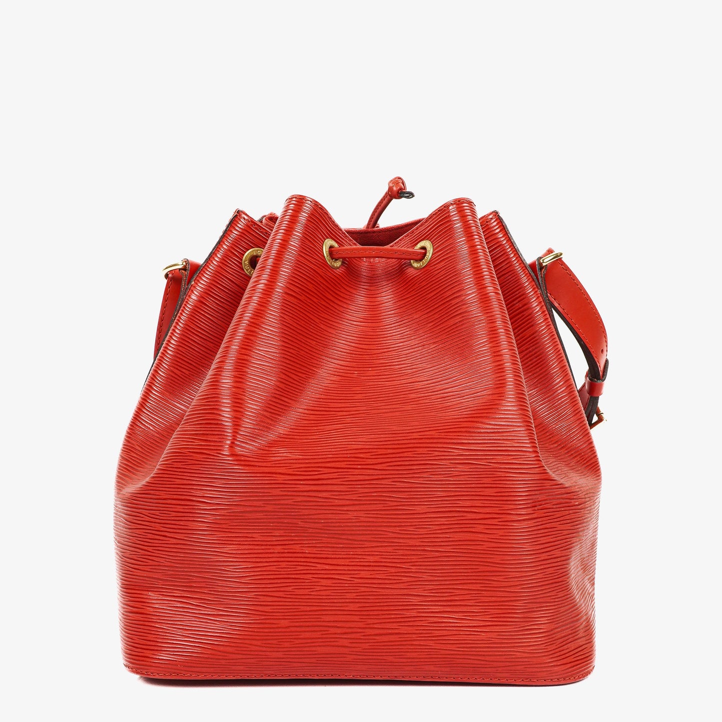 Louis Vuitton Petit Noe Schultertasche aus rotem EPI Leder