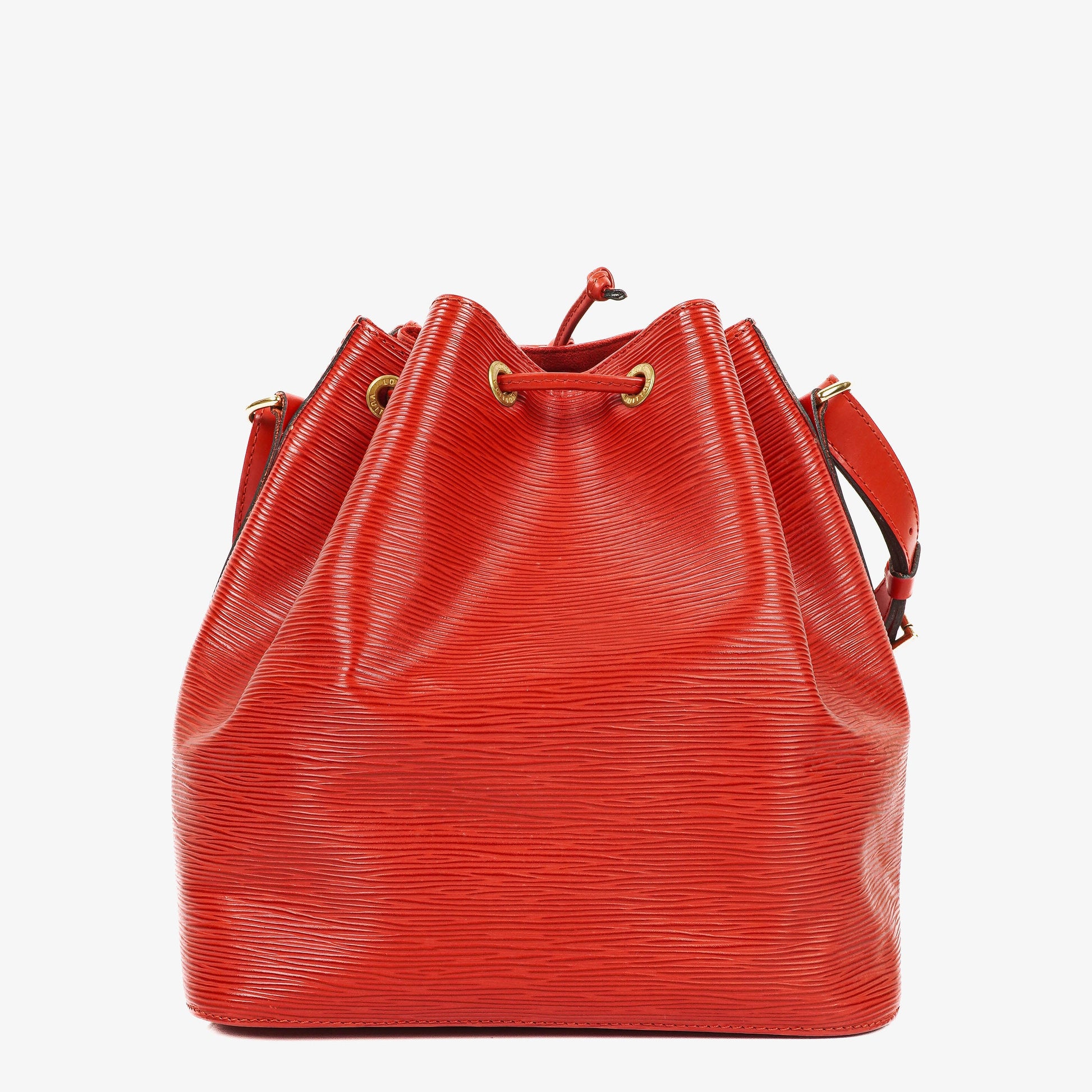 Louis Vuitton Petit Noe Schultertasche aus rotem EPI Leder