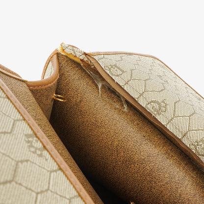 Christian Dior Honeycomb Ketten-Schultertasche in Beige