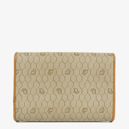 Christian Dior Honeycomb Ketten-Schultertasche in Beige
