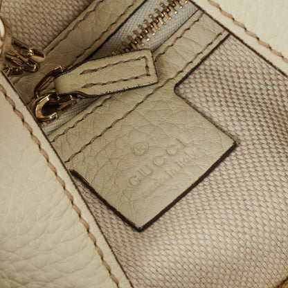 Gucci Soho Tote Bag aus neutralfarbenem Leder