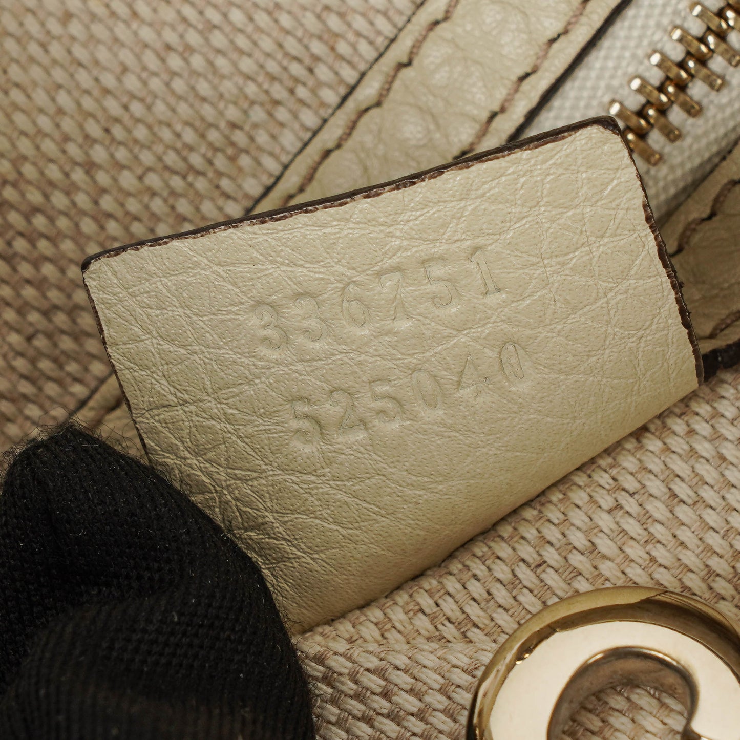 Gucci Soho Tote Bag aus neutralfarbenem Leder