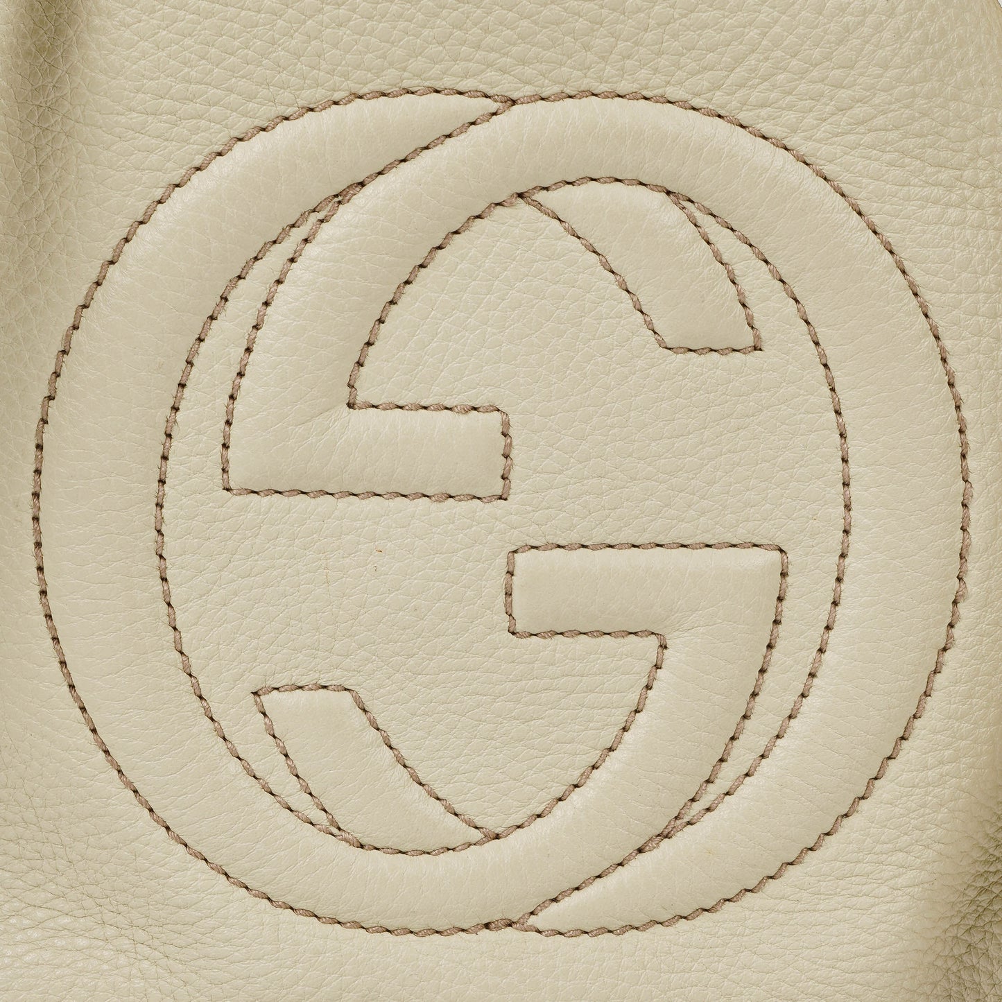 Gucci Soho Tote Bag aus neutralfarbenem Leder