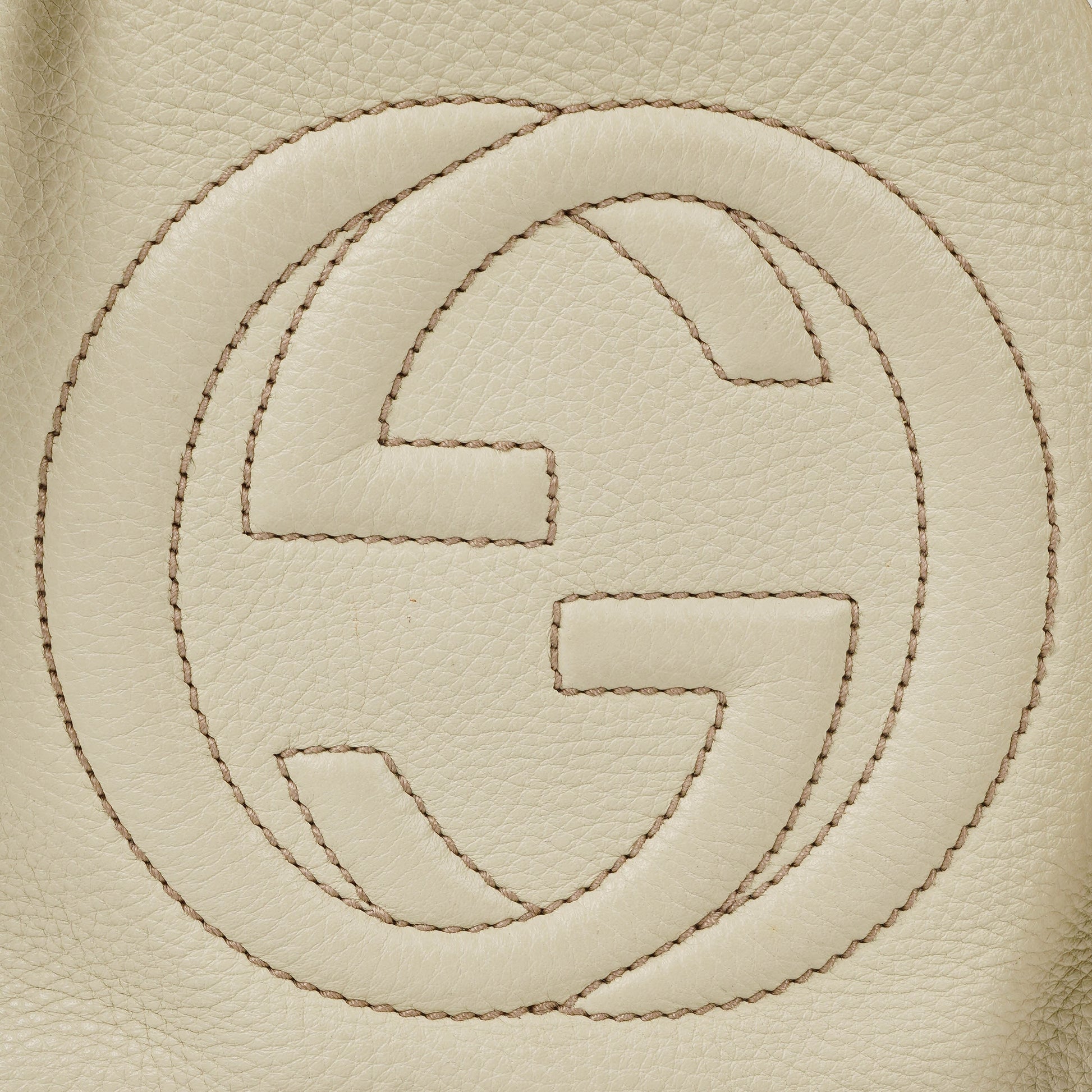 Gucci Soho Tote Bag aus neutralfarbenem Leder