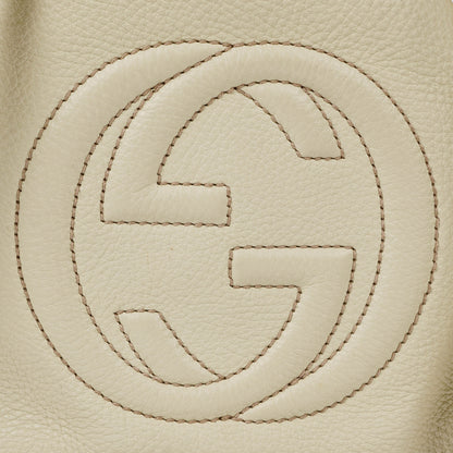 Gucci Soho Tote Bag aus neutralfarbenem Leder