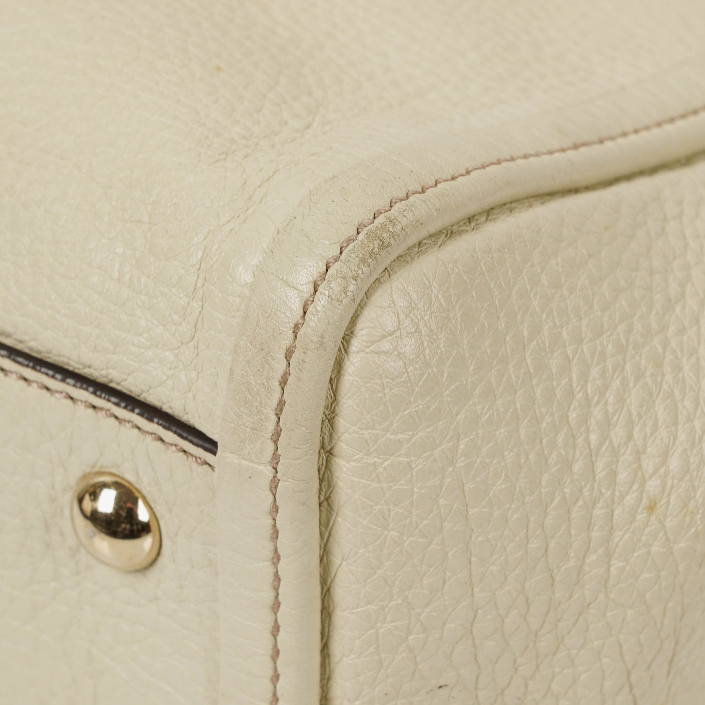 Gucci Soho Tote Bag aus neutralfarbenem Leder