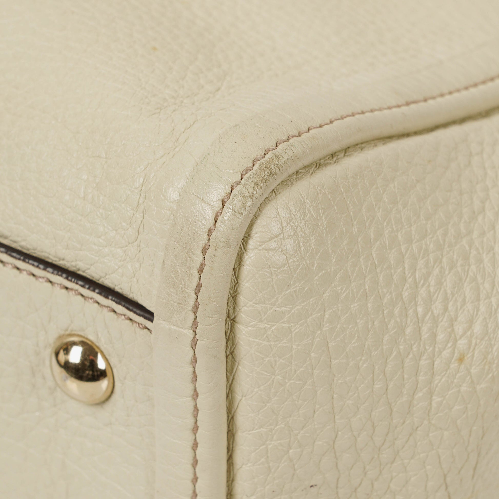 Gucci Soho Tote Bag aus neutralfarbenem Leder