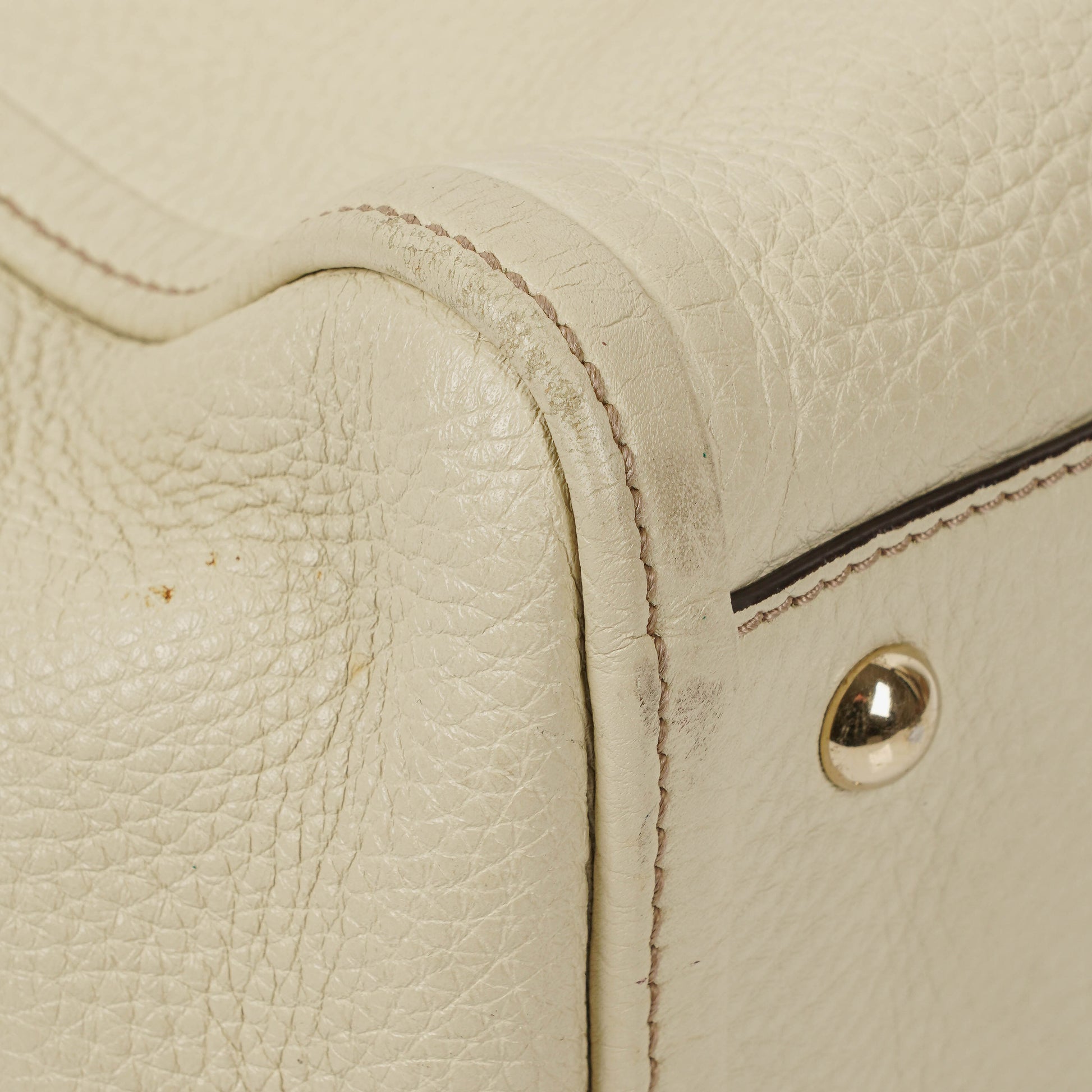 Gucci Soho Tote Bag aus neutralfarbenem Leder