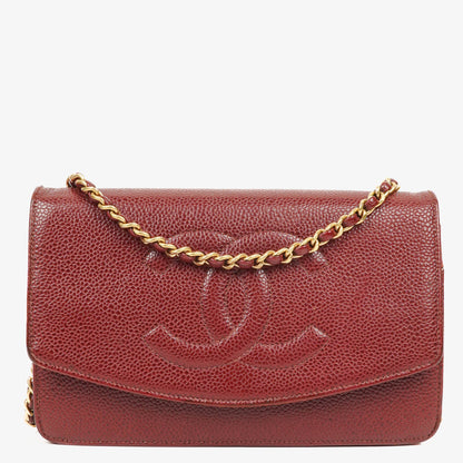 Chanel Timeless Wallet on Chain aus Caviar-Leder WOC