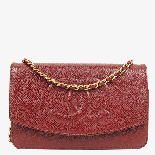 Chanel Timeless Wallet on Chain aus Caviar-Leder WOC