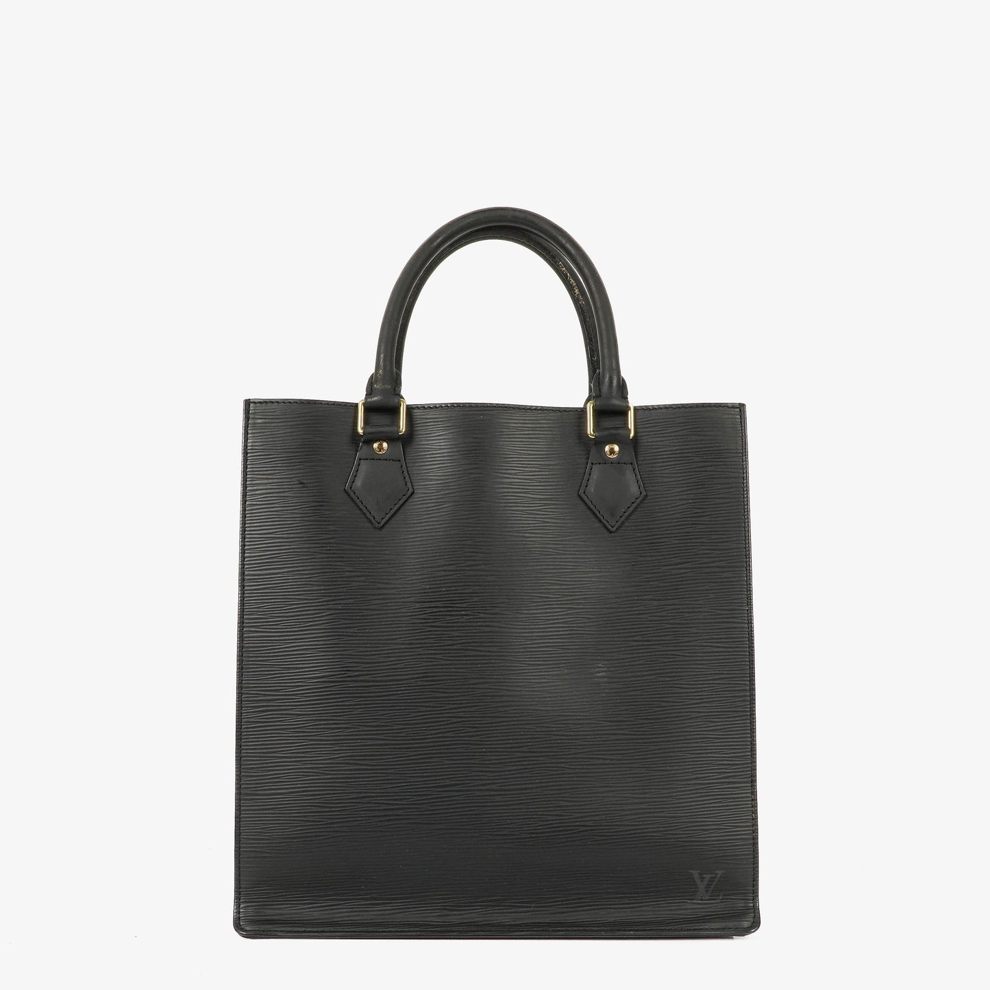 Louis Vuitton Sac Plat Tasche aus schwarzem Epi-Leder