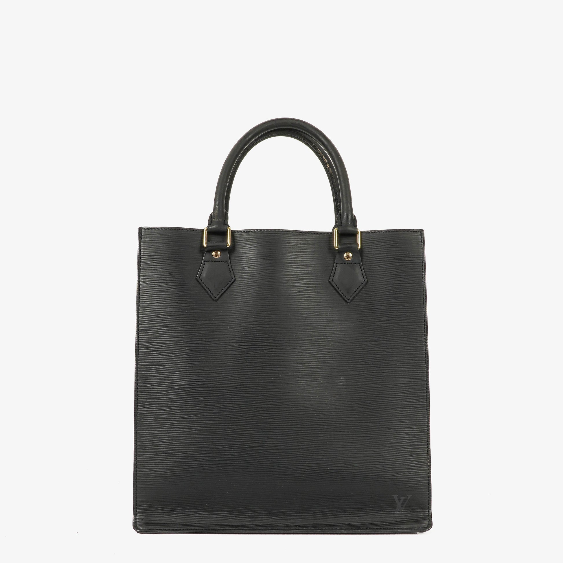 Louis Vuitton Sac Plat Tasche aus schwarzem Epi-Leder