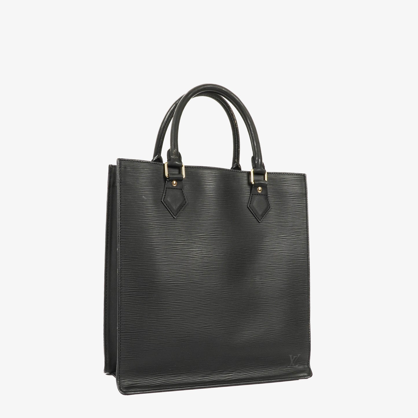 Louis Vuitton Sac Plat Tasche aus schwarzem Epi-Leder
