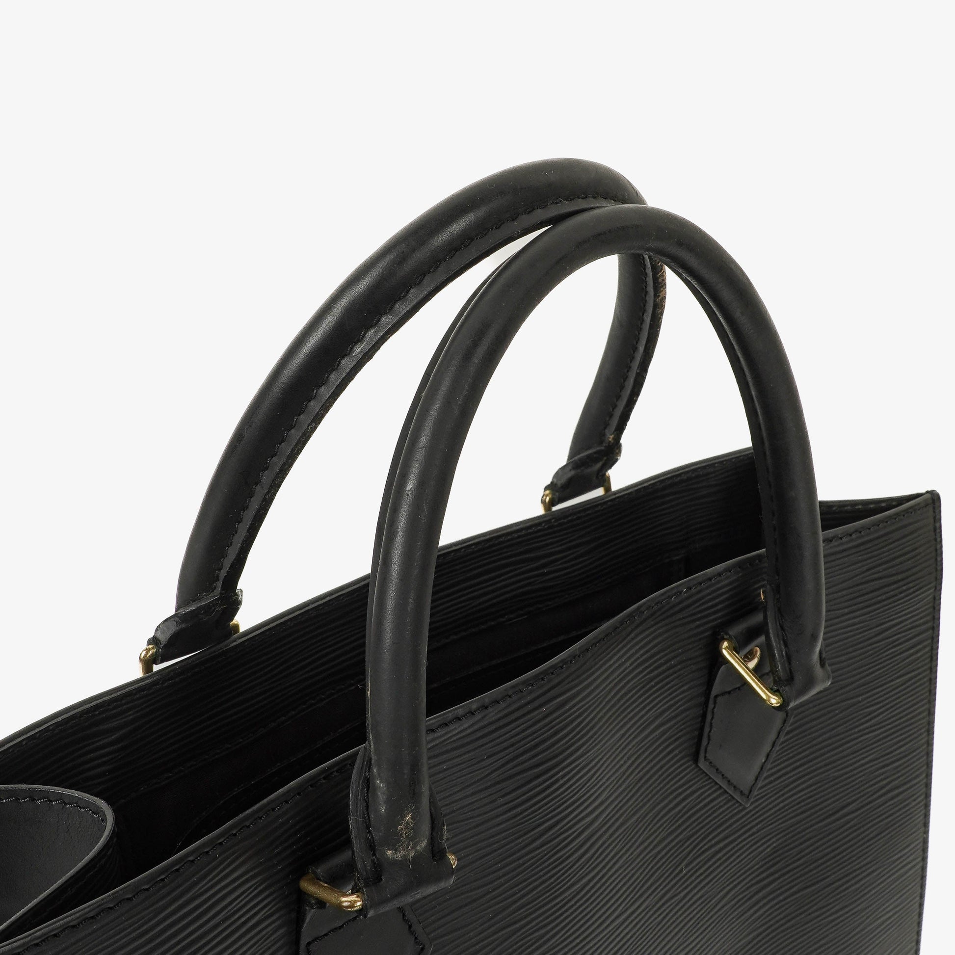 Louis Vuitton Sac Plat Tasche aus schwarzem Epi-Leder