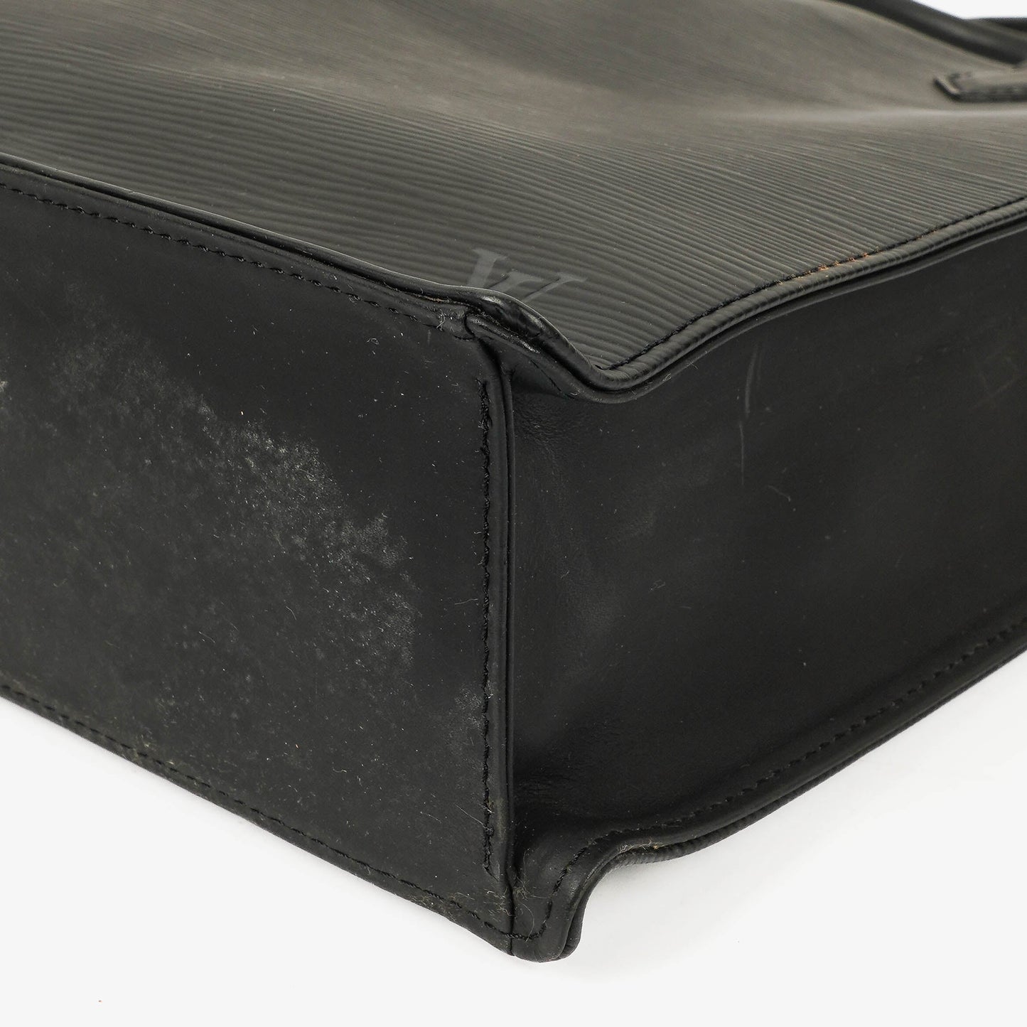 Louis Vuitton Sac Plat Tasche aus schwarzem Epi-Leder