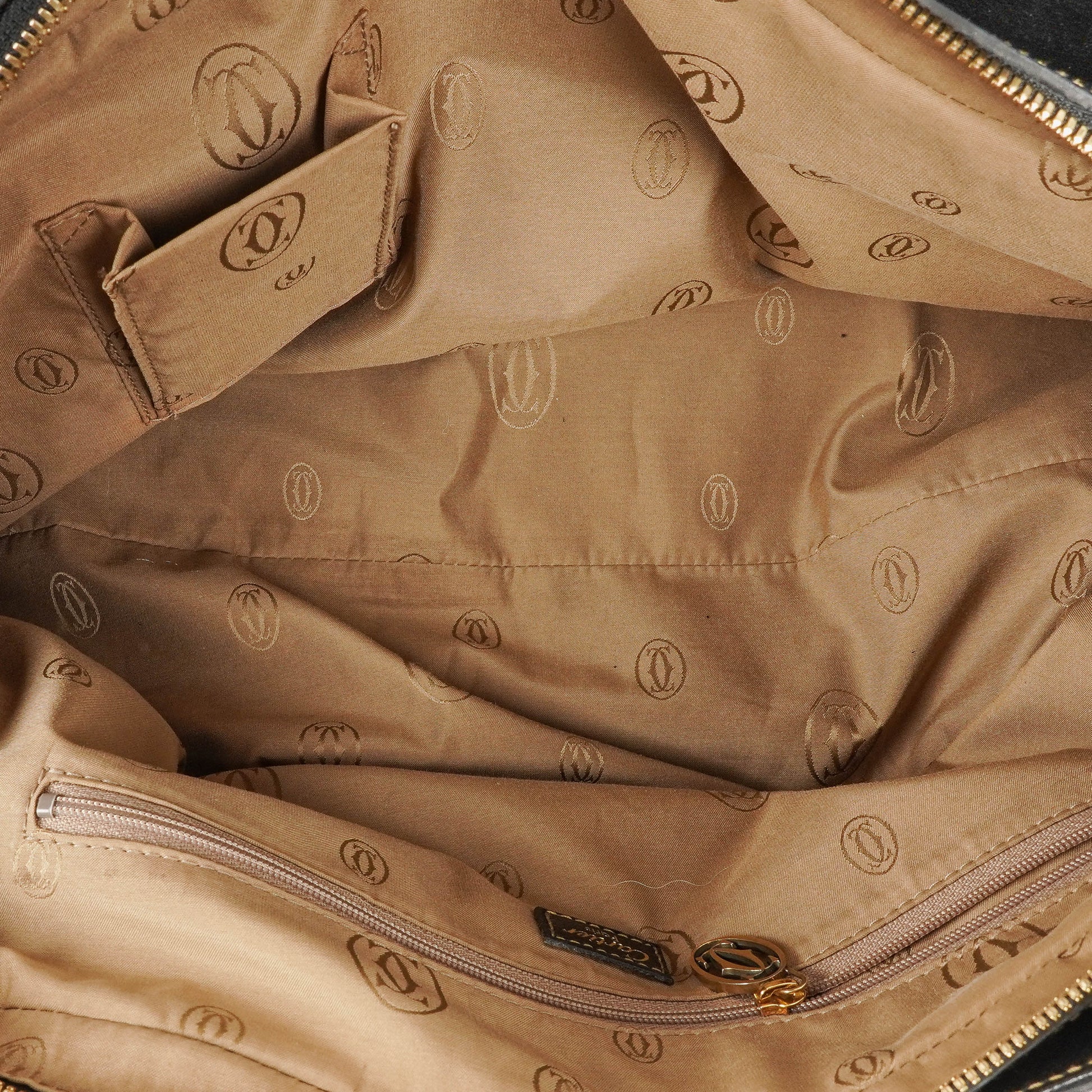 Cartier Marcello de Cartier Henkeltasche aus genarbtem Leder