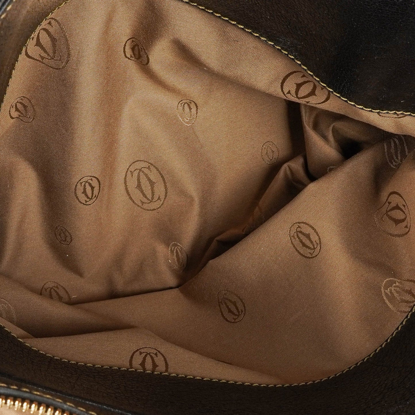 Cartier Marcello de Cartier Henkeltasche aus genarbtem Leder