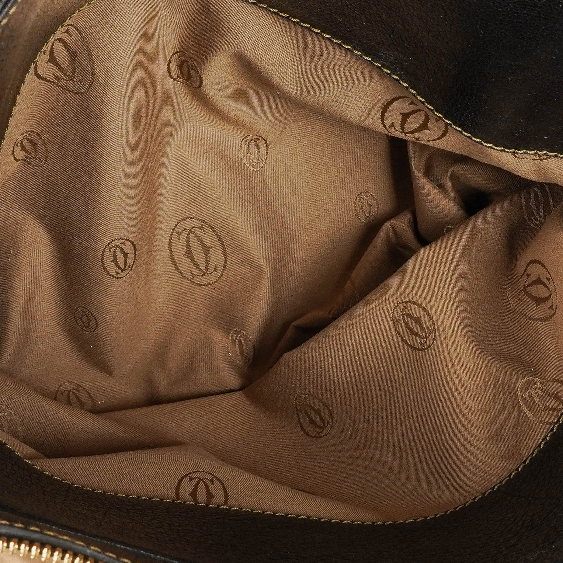 Cartier Marcello de Cartier Henkeltasche aus genarbtem Leder