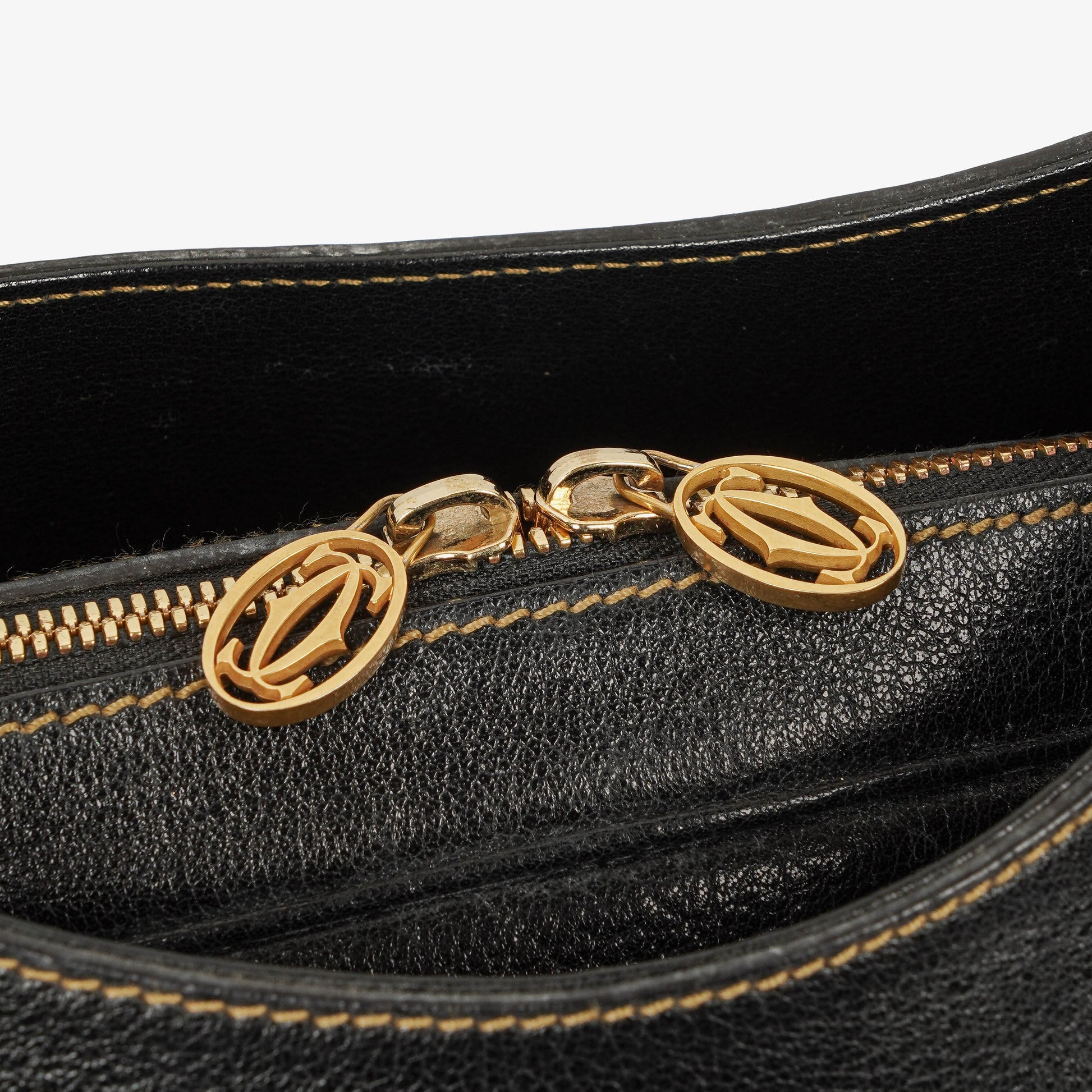 Cartier Marcello de Cartier Henkeltasche aus genarbtem Leder