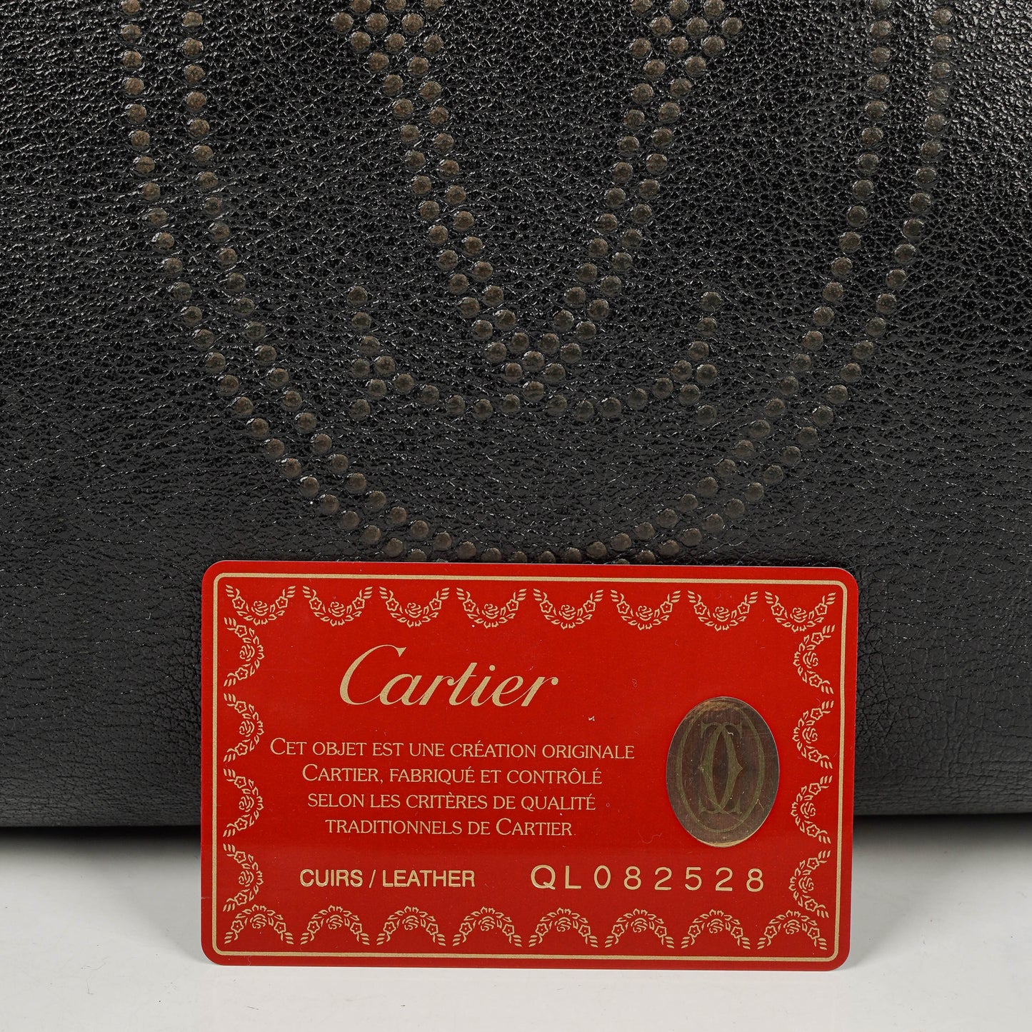Cartier Marcello de Cartier Henkeltasche aus genarbtem Leder