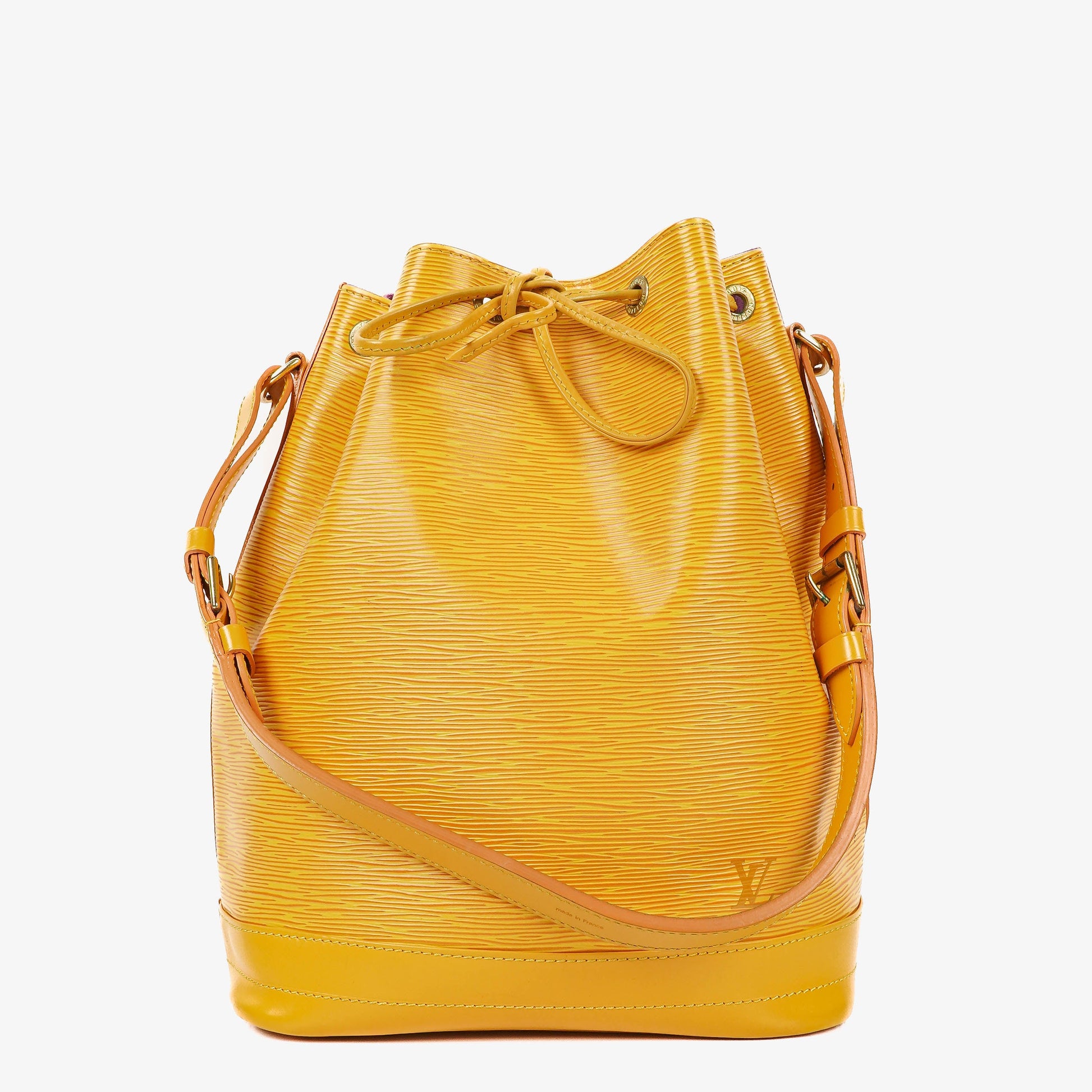 Louis Vuitton Noe Grande GM Schultertasche aus gelbem Epi-Leder