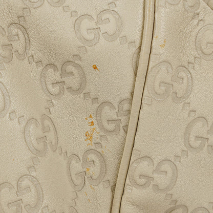 Gucci Sukey Hobo Bag aus neutralfarbenem Guccissima Leder