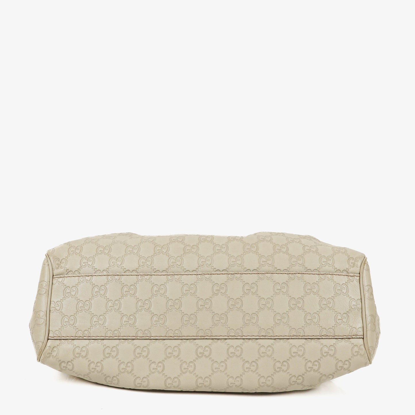 Gucci Sukey Hobo Bag aus neutralfarbenem Guccissima Leder