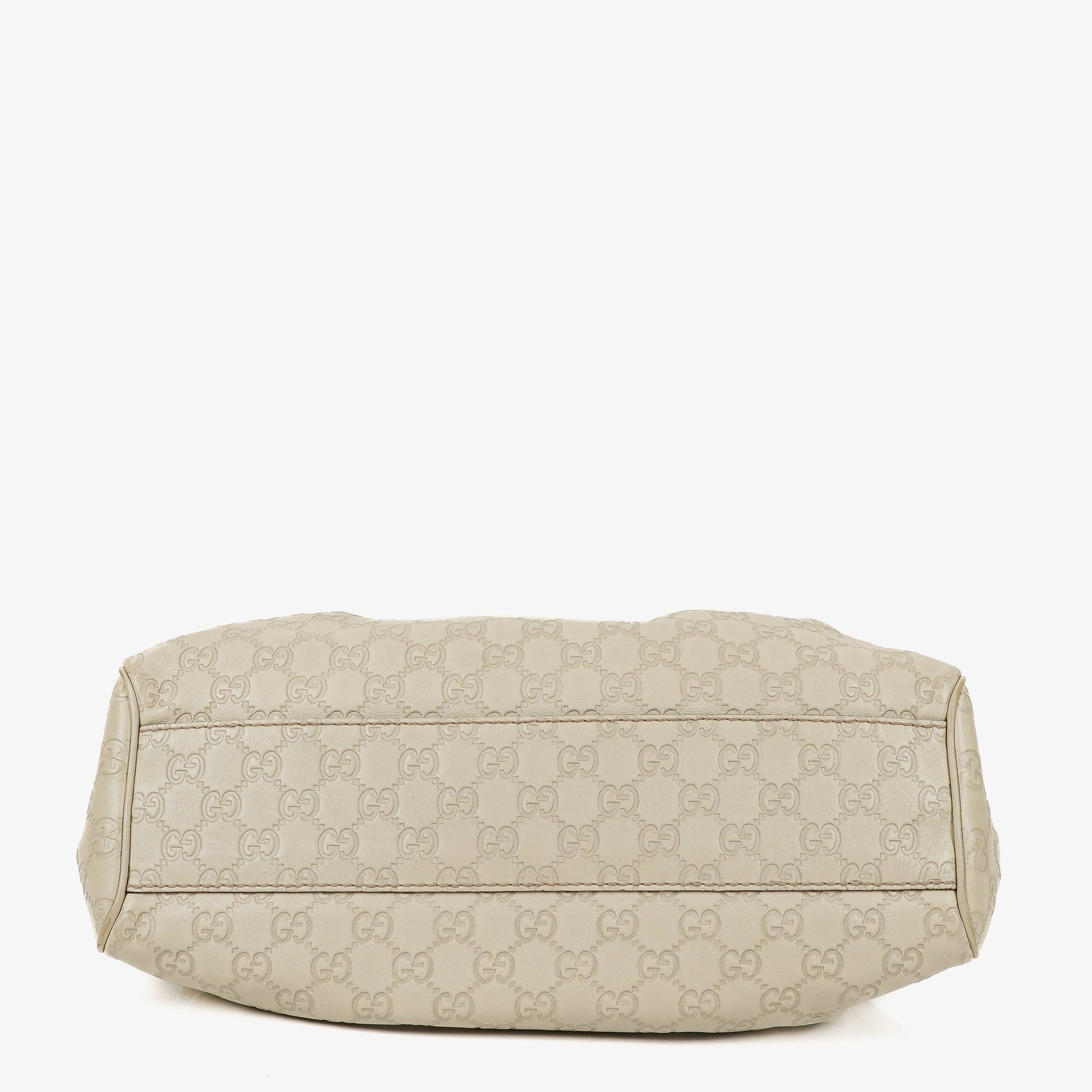 Gucci Sukey Hobo Bag aus neutralfarbenem Guccissima Leder