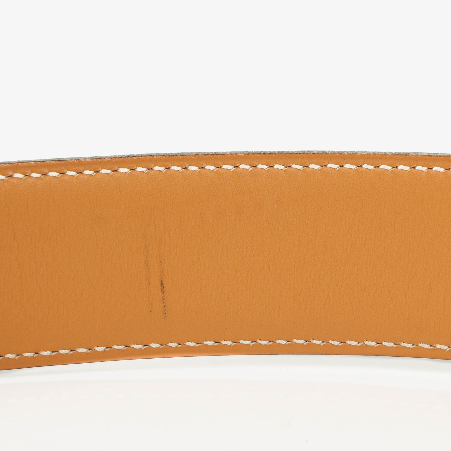 Hermès H Gürtel 32 mm aus schwarzem Boxleder