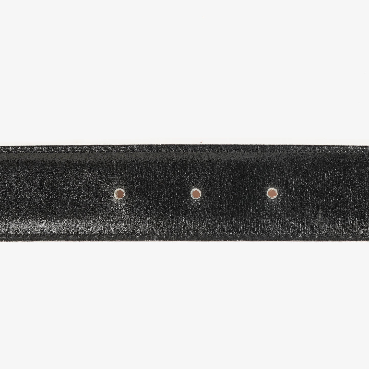 Hermès H Gürtel 32 mm aus schwarzem Boxleder
