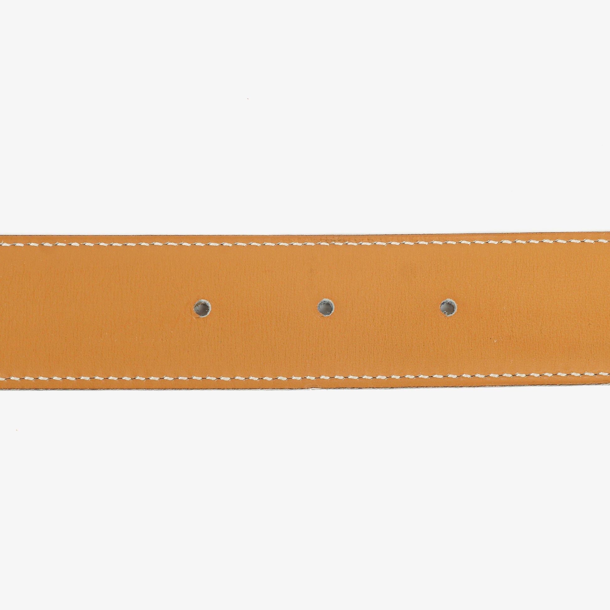 Hermès H Gürtel 32 mm aus schwarzem Boxleder