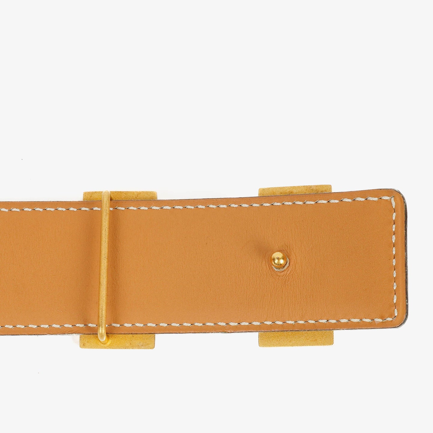 Hermès H Gürtel 32 mm aus schwarzem Boxleder