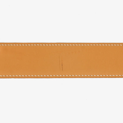 Hermès H Gürtel 32 mm aus schwarzem Boxleder