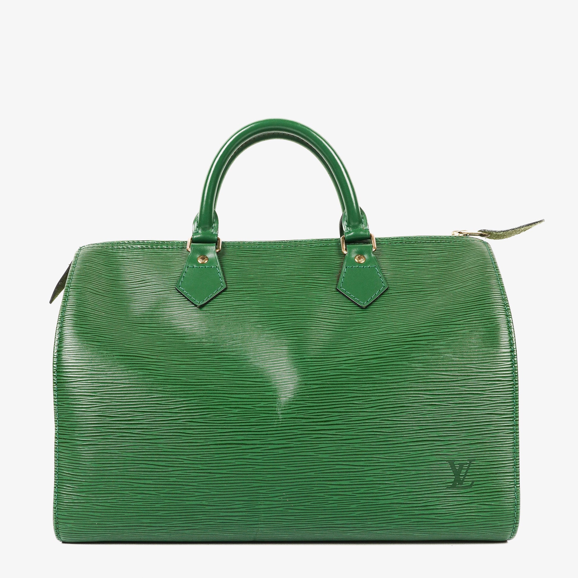 Louis Vuitton Speedy 30 Handtasche aus grünem Epi Leder