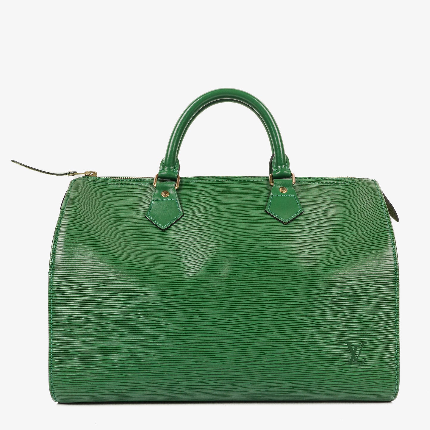 Louis Vuitton Speedy 30 Handtasche aus grünem Epi Leder