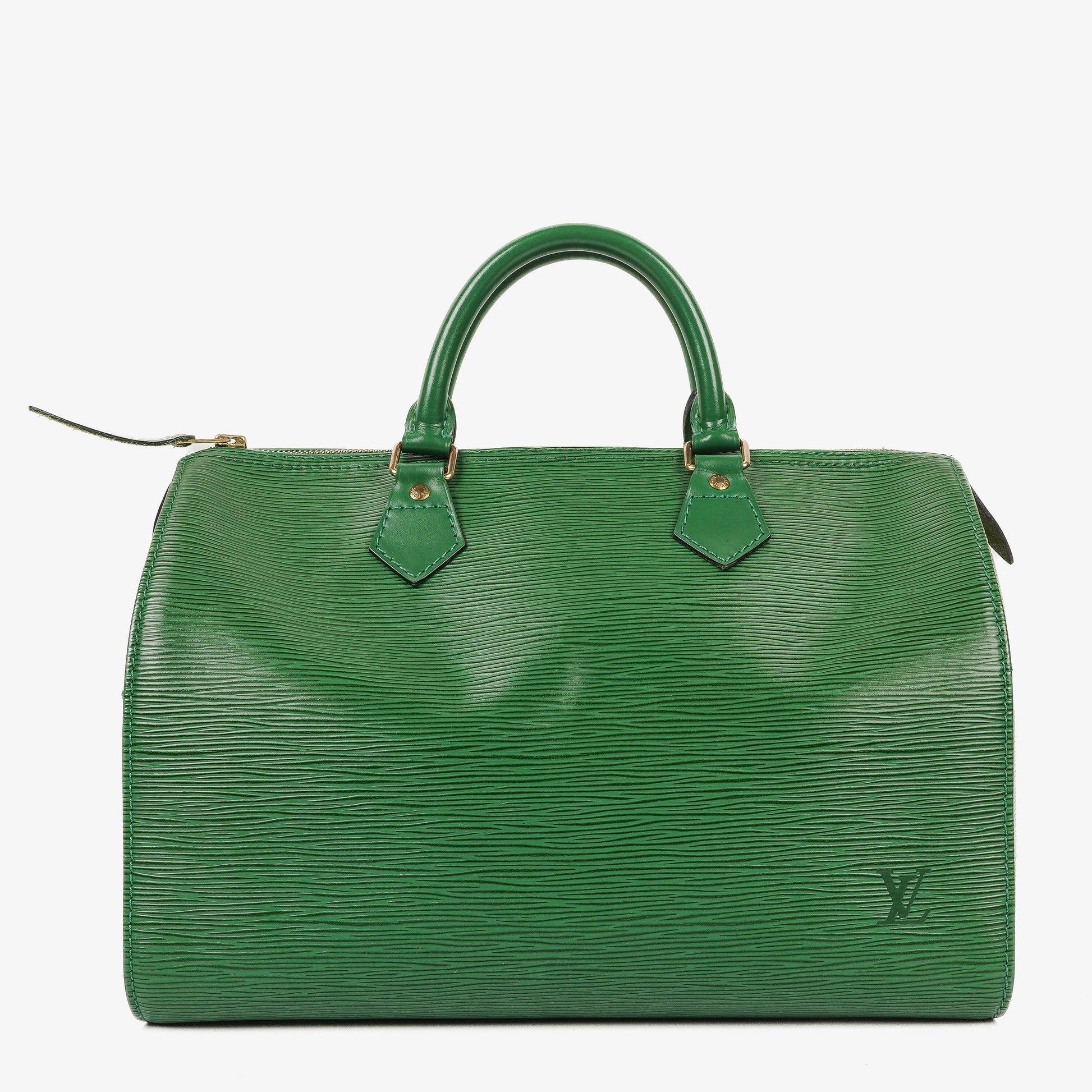 Louis Vuitton Speedy 30 Handtasche aus grünem Epi Leder