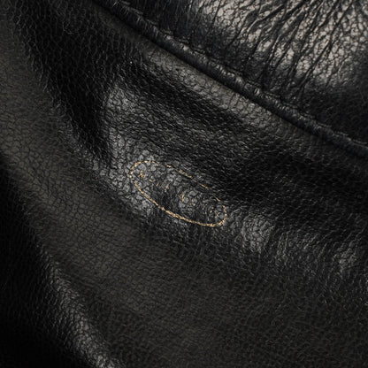 Chanel Bucket Bag aus schwarzem gestepptem Leder