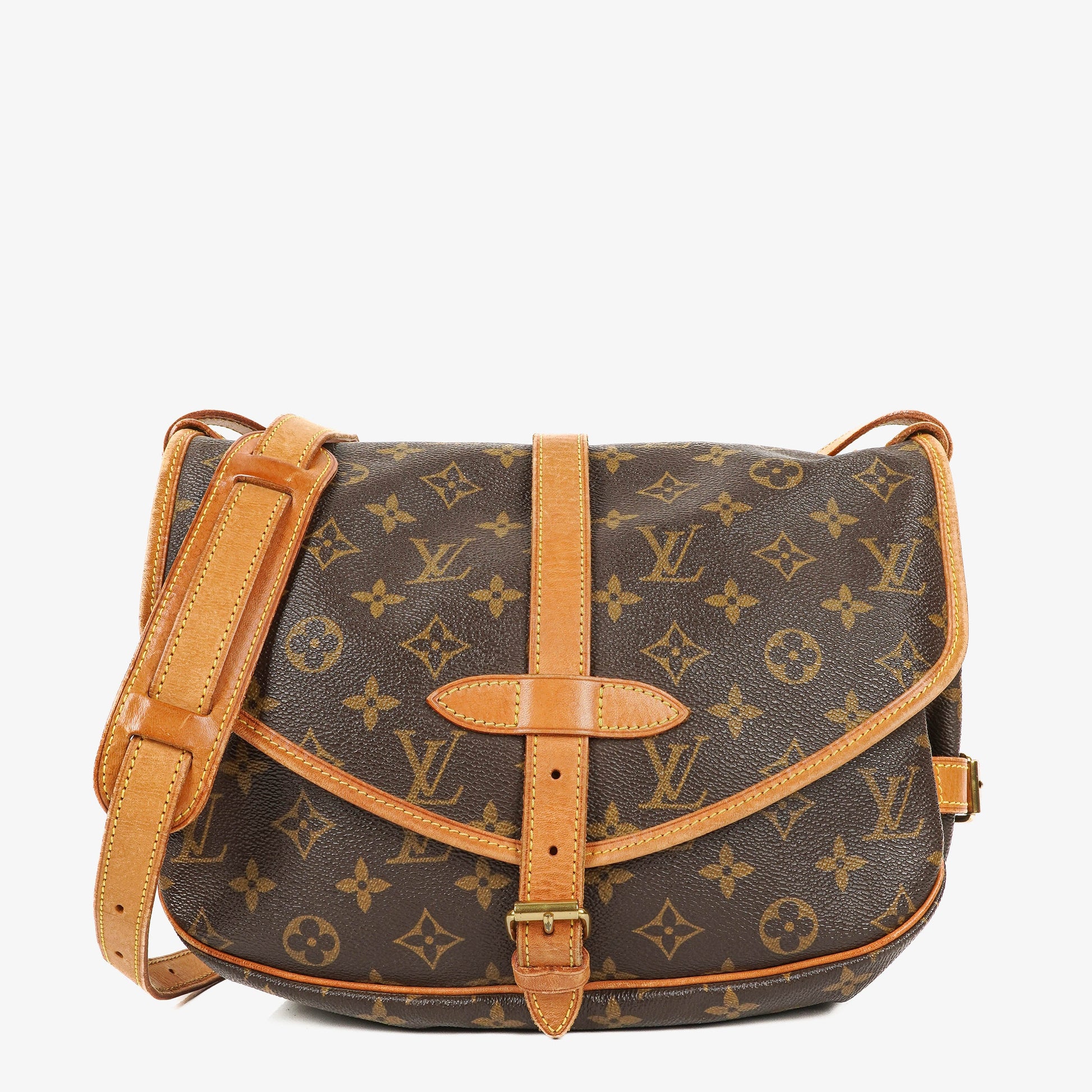 Louis Vuitton Saumur Schultertasche aus Monogram Canvas