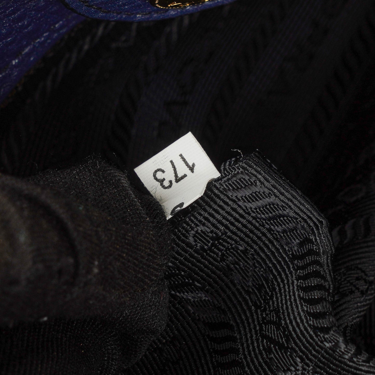 Prada Tote Bag aus blauem Leder