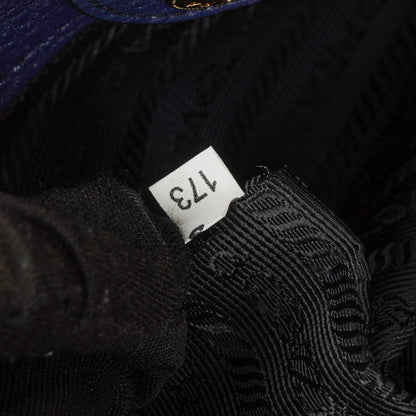 Prada Tote Bag aus blauem Leder