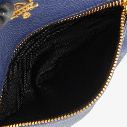 Prada Tote Bag aus blauem Leder