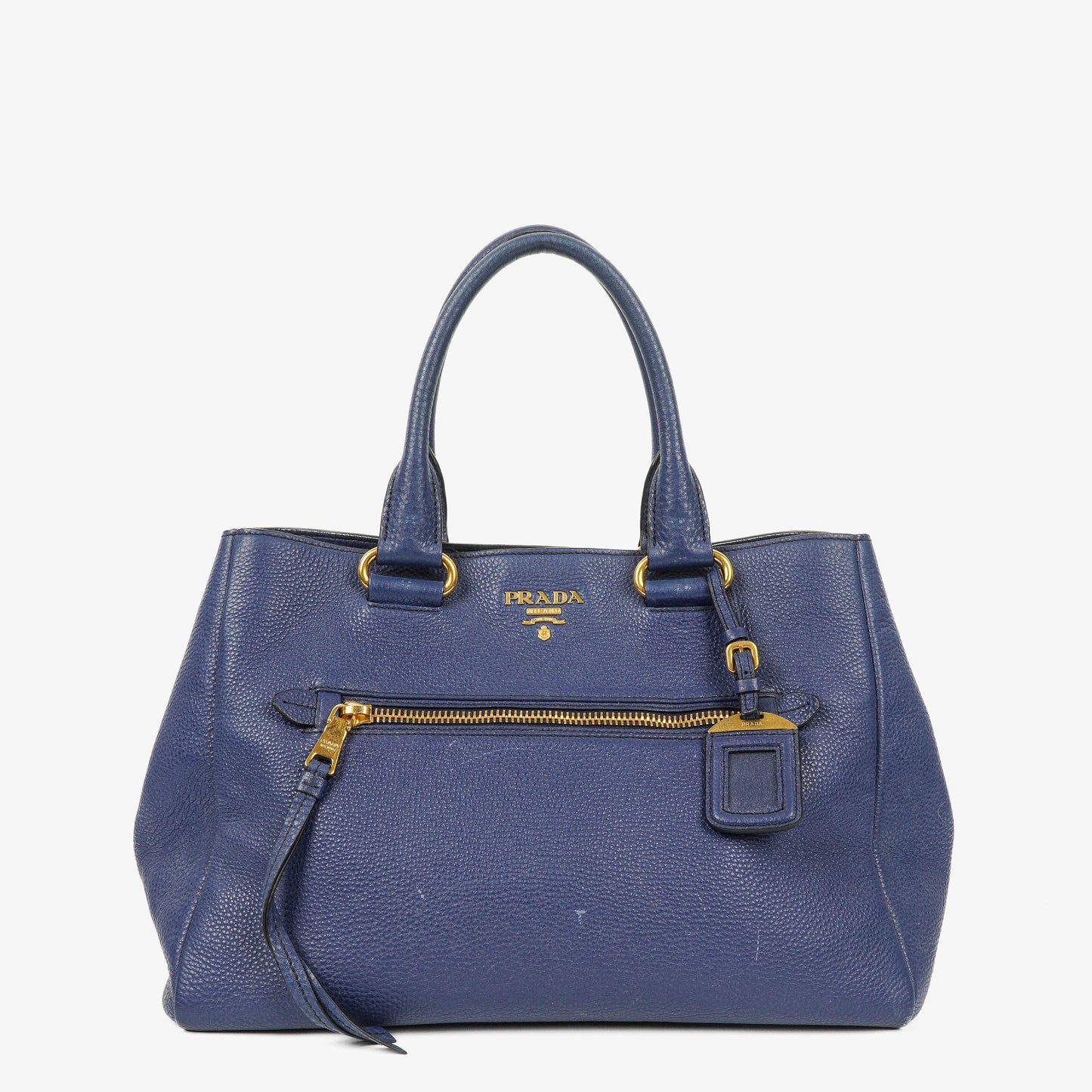 Prada Tote Bag aus blauem Leder