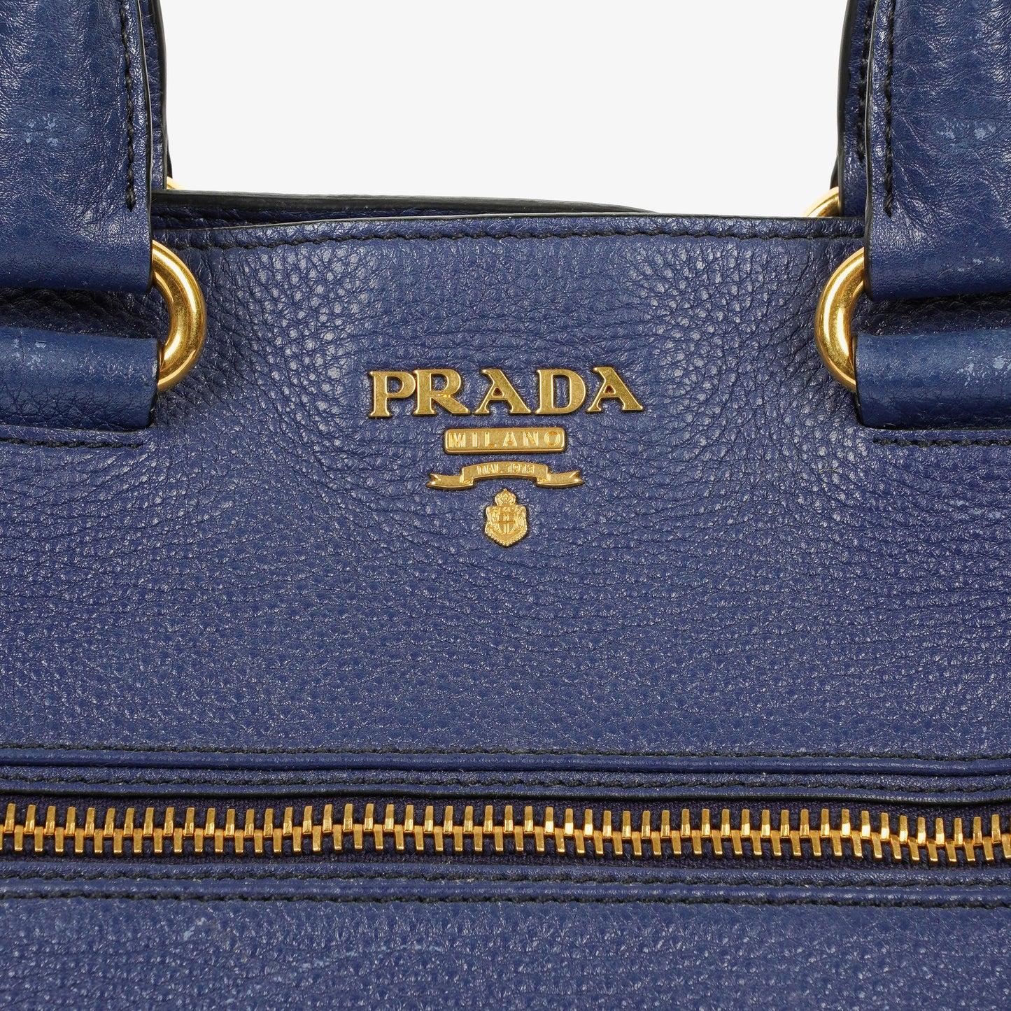 Prada Tote Bag aus blauem Leder